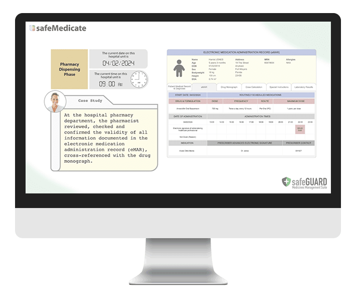 safeHANDS Example Page Image